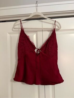 NWT Abercrombie Bella Tie Front Top